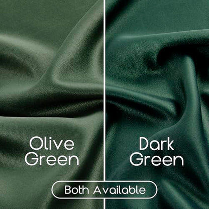 SHINELAND Emerald Green Blackout Thermal Insulated Curtains for Bedroom, Rod Pocket Heat Light Blocking Window Curtain Panels, (52 by 45 Inch Length,2 Panels) - color: Emerald Green, size: 52"W x 45"L (Pack of 2)
