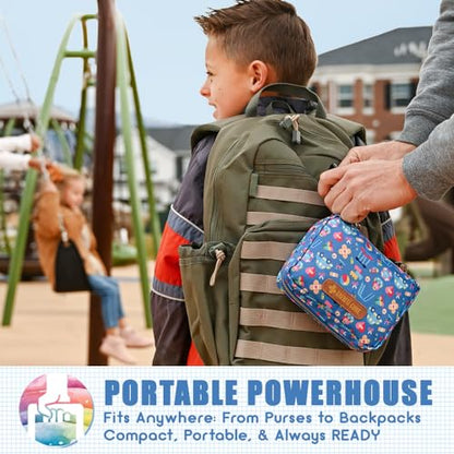 EVERLIT Care Rescue Pack | Family-Friendly First Aid Kit for Kids with 200 Pcs Medical Supplies | Travel-Friendly Compact Storage Bag for Home, Car, Travel, Camping, Adventure (Galaxy) - color: Galaxy