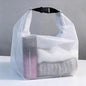 1pcs Waterproof Storage Bag Swimming Bathroom, Large Capacity Drawstring, Men's and Women's Outdoor Toiletries Bag (White 33.5 * 15.5 * 27.5cm) - color: White 33.5*15.5*27.5cm