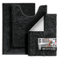 Hearth & Harbor Bathroom Rugs, Chenille Bath Mat - Machine Washable Bath Mats for Bathroom Non-Slip Backing Rubber, Quick Dry Mat - Black Bath Rug, 17x24-20x32-20x24 - color: Black, style: 17x24 / 20x32 / 20x24