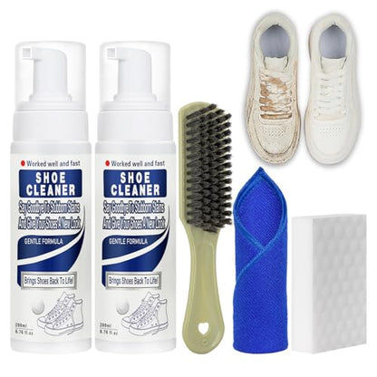 Shoe Cleaner,White Shoe Cleaner Kit,Sneaker Cleaner,Suede Shoe Cleaner,Shoe Cleaning Kit for Leather Shoes,Tennis Shoe - style: Shoe Cleaner Kit