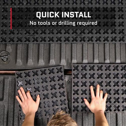 Tmat Truck Bed Mat & Cargo Management System (Short Bed 5' to 5'5") - color: Black, size: 5' to 5'5" Full-size Trucks