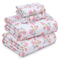 RUVANTI 100% Cotton Percale Sheets Queen Size, Bloomex | Crisp Cooling, Deep Pocket 16", Soft Breathable & Durable, Hotel-Style, 4 Piece Set - color: Bloomex, size: Queen