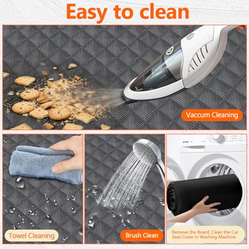 Dog Car Seat Cover for Back Seat, Waterproof Non-Slip Car Seat Covers Protector Scratchproof, Pet Bench Seat Covers for Cars, Trucks, Large Sedan, Large SUV (56" W*52" L) - size: 56"W*52"L