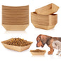 50 Pcs Disposable Pet Bowls Dog Feeding Bowls, 16 oz Cat Puppy Paper Serving Food Tray, Dry and Wet Food Water Dishes, Small Dog Dishes for Travel Picnic Camping Feeding Station