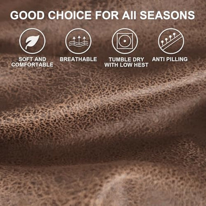ANARACHON Leather Look RV Dinette Cushion Covers, Stretch Camper Cushion Slipcovers for Travel Trailer Couch RV Booth Seat(1 Backrest Cover & 1 Bench Cover,06 Brown) - color: Saddle Brown, size: 1 Set