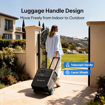 BLUETTI Elite 400 Solar Generator with 350W Solar Panel Included (Ship Separately), 3840Wh LFP Batttery Backup with 2600W AC Outlets (3900W Power Lifting) for Home Backup, Outage, RV Life, Camping - style: BLUETTI Elite 400+350W Solar Panel