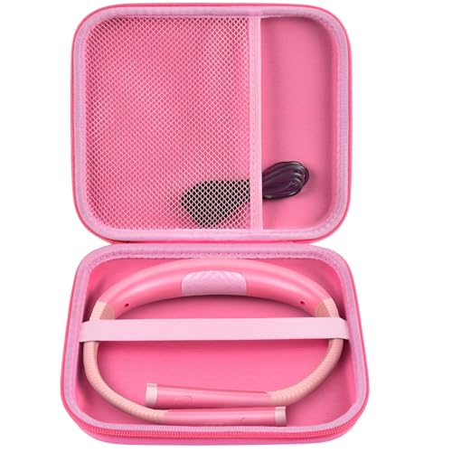 Case Compatible with Glocusent/for Vekkia/for LITOM/for LEDGLE/for TAKKUI/for TSINGREE LED Neck Reading Light Book Light for Reading in Bed. Storage Carrying Holder for USB Cable -Pink (Box Only) - color: Pink