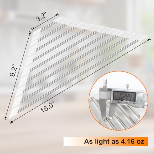 Sink Caddy Sponge Holder for Kitchen Sink, Small Dish Drainer for Kitchen Counter, Triangle Sink Brush Drainer Rack, Collapsible Dishes Drying Rack Over Sinks, Dishrack Utensil Holder Dryer White - color: White