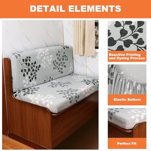 FUANGUI RV Dinette Cushion Covers Stretch Camper Seat Cover Booth Seats Replacement RV Washable Sofa Furniture Protector - color: A6