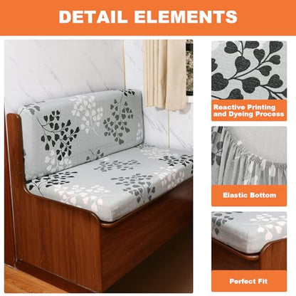 FUANGUI RV Dinette Cushion Covers Stretch Camper Seat Cover Booth Seats Replacement RV Washable Sofa Furniture Protector - color: A6