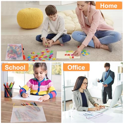 YOPCDJ 20PCS Mesh Zipper Pouch Bags,File Bags,Toy Storage Bags,Clear Organizer Bags,Suitable for Board Game,Home,School,and Office Organization(10A3+10A4) - size: 10A3+10A4, style: 25