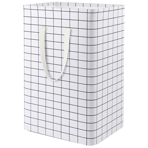 Waterproof Laundry Hamper Collapsible Laundry Basket Leather Handle Laundry Bag Large Clothes Storage Toy Organization for Bathroom Bedroom Laundryroom College Dorms (Laundry Basket-005) - color: Laundry Basket-005