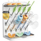 Lifewit Large Baby Bottle Drying Rack 15 Hooks, Newborn Essentials Must Haves, Bottle Storage Organizer for Countertop, Cabinet, Rack Dryer Holder for Pacifiers, Pump Parts, Baby Stuff - size: Large-15 Hooks, style: without Drain Mat