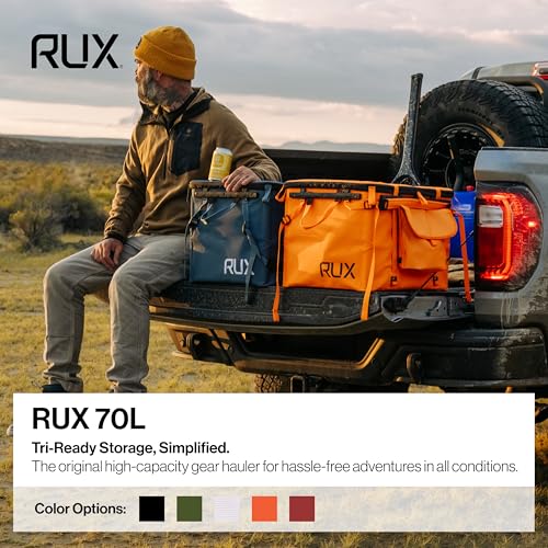 RUX 70L Collapsible Gear Box (Mars Red) - Modular Adventure Storage Solution For Camping Storage, Overlanding, Off-road And Van Life - Weatherproof, Durable and Multifunctional - color: Mars Red
