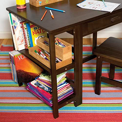 Lipper International 8182S Bamboo Wood Stacking Drawer Organizer Box, 3" x 12" - size: 3" x 12"