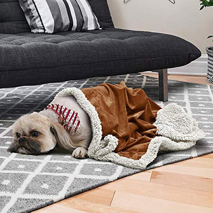 Kritter Planet Dog Blankets for Small Dogs, Soft Puppy Blanket, Pet Blankets for Cats, Lightweight & Washable, Perfect for Dog Beds, Car Seats, Creat, 30x40 inches - color: Brown