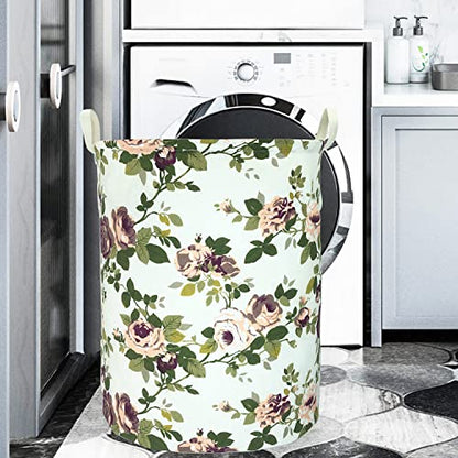 Merdes 19.7’’ Waterproof Foldable Laundry Hamper, Dirty Clothes Laundry Basket, Linen Bin Storage Organizer for Toy Collection (Laurel) - color: Laurel