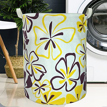 Merdes 19.7’’ Waterproof Foldable Laundry Hamper, Dirty Clothes Laundry Basket, Linen Bin Storage Organizer for Toy Collection (Flower) - color: Flower
