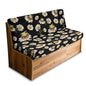 Frog Daisy Pattern 2 Pcs RV Dinette Cushion Covers Breathable Camper Cushion Slipcover Thickened 2 Seat Sofa Chair Cover Camper Seat Covers Dinette Booth - color: Frog Daisy