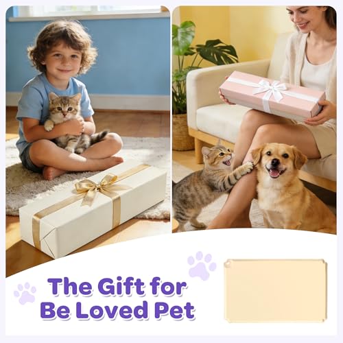 Pet Feeding Mat 12"x19" Silicone Dog Feeding Mat Pet Place Mat Waterproof Silicone Contain Spills Protects Floors Placemats for Cats and Dogs - color: Beige