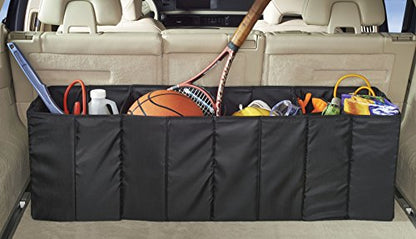 High Road Trunk Organizer for SUV, Sedan and Van - Expandable Car Trunk Storage Organizer with Bottle Compartment - Fits all Vehicles