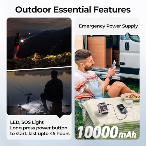AMACOOL Portable Waist Fan Clip On, Gifts for Men Dad Husband, 10000mAh Rechargeable Wearable Shirt Fan, Powerful Belt Fans, Birthday Gifts for Women Jobsite Travel Camping Essentials 2026 - color: Pink