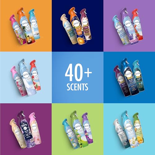 Febreze Air Mist, Air Freshener Spray, Odor Fighting Room Spray, Deodorizer for Home Bathroom Kitchen Office Apartment Dorm Room Classroom, Gain Original Scent, 8.1oz (Pack of 6) - style: Gain Original