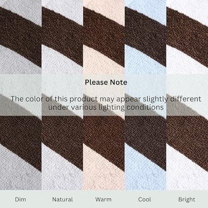 Salt Earth Cotton Striped Beach Cabana Towel, 4 Pack - 30"x60" Quick Dry Towels, Pool Essentials, Travel, Gym & Bathroom Towels, Oversized Beach Vacation EssentialsCoffee Brown - color: Coffee Brown, size: Pack of 4