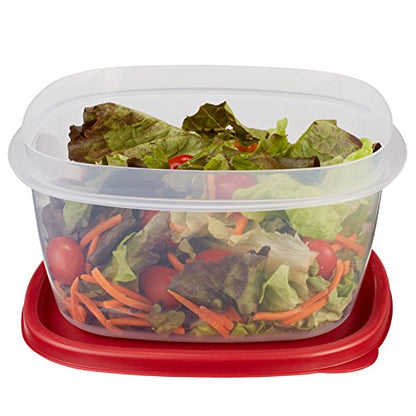 Rubbermaid Easy Find Lids Food Storage Container, 14 Cup, Racer Red - style: 14.0C/3.3L 4CS