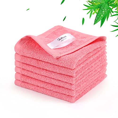 Baby Washcloths 6 Pack, 10x10 inch Heavenly Soft Pink Wash Cloths for Face and Body, Gentle & Safe Face Towel on Sensitive Skin, Baby Essentials Bath Shower Gifts for Girl Infant Kid Toddler Children - color: Pink, size: 10x10 inch-6 Pack
