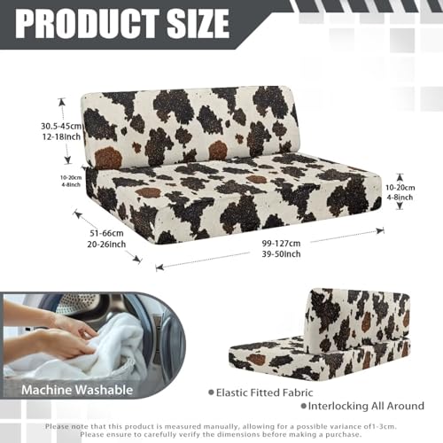 RV Dinette Cushion Covers, Giraffe Skin Stretch Camper Couch Cover with Seat Covers and Backrest Cushions, Camper Seat Protector Dinette Booth Sofa Slipcover for Rv - color: Giraffe Skin