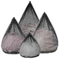 4Pcs Mesh Laundry Bags Washing Machine Mesh Wash Bags Jumbo for Delicates Clothes,Bed Linen,Toys with Drawstring Closure Sturdy (Black, Pack 4 Pcs) - color: Black, size: Pack 4 Pcs