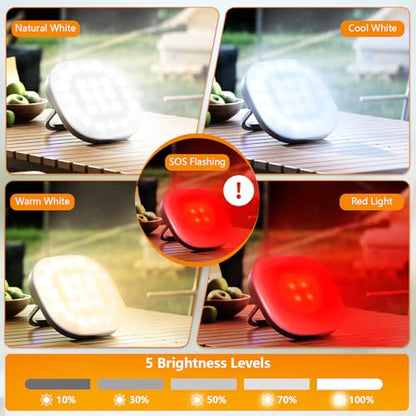 Solar Lantern Remote Control 5000mAh Rechargeable LED Light Camping Essentials 2000 Lumens 5 Light Modes IPX5 Waterproof with USB Charging Lanterns for Power Outages, Fish, Emergency, and Home - style: Remote
