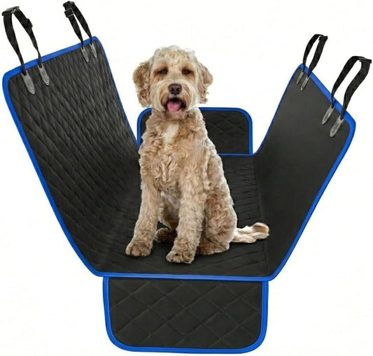 Active Pets Blue XL Dog Car Hammock Back Seat Cover, Waterproof Backseat Cover Protector for Truck Bench Rear of Sedans or SUVs, Essential Pet Supplies Vacuum or Wipe Clean, Machine Washable - color: Blue, size: X-Large (59" x 63")