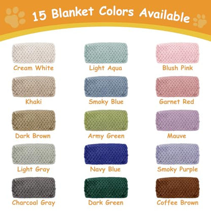 Personalized Dog Blanket with Pet Name, Custom Dog Blanket, Personalized Embroidered Flannel Puppy Blanket, Customized Cat Bed Blankets with Pattern, Pet Cat Dog Gifts for Christmas - size: Small