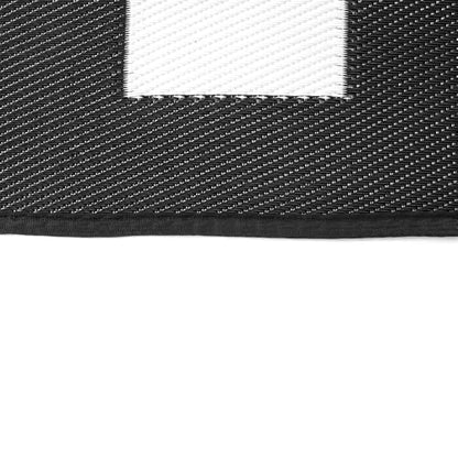 Venture Forward Reversible RV Patio Mat, Checkered Frame, 9’ x 12’