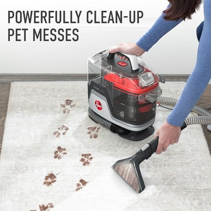 Hoover CleanSlate Plus Portable Carpet + Upholstery Spot Cleaner Machine, Powerful Suction with Versatile Tools, Pet Stain Remover, Car and Auto Detailer, Pair with Hoover Carpet Cleaner Solution - style: CleanSlate Plus