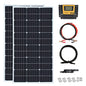 200 Watt 12Volt/24VVolt Solar Panel Kit 2X 100W Monocrystalline Module 20A Charge Controller for RV, Boats, Trailer, Camper,Off-Grid System (200W Solar kit) - style: 200W solar kit