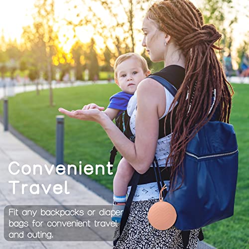 2 Pack Silicone Pacifier Holder Case, BPA-Free Silicone Pacifier Pouches for Baby Boys & Girls, Portable Case (Sage/Clay) - color: Sage,Clay