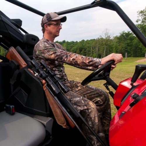 Seizmik ICOS UTV Gun Holder | Universal In Cab On Seat Gun Mount | Holds Two Firearms | Compatible with Polaris, Can Am, Kawasaki, and More UTV Side by Sides