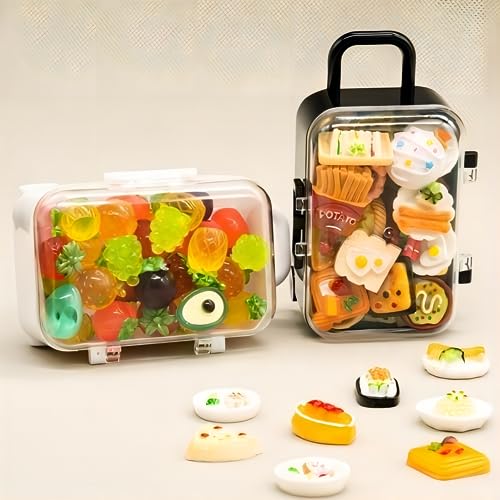 4PCS Mini Plastic Travel Suitcase Boxes Suit for Wedding Party Decoration, Handbag Luggage Storage Box, Mini Luggage,Suitcase Gift Box