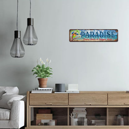 Paradise Novelty Metal Tin Signs 4x16 Inches - color: V-117