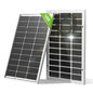 ECO-WORTHY Bifacial 100 Watt 12 Volt Solar Panel Monocrystalline Rigid High-Efficiency PV Module Power Charger for Sunsheds, Canopies, RVs, Farms and Other Off-Grid Applications - style: 100W Bifacial Solar Panel