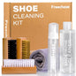 Shoe Cleaner Kit for Sneaker - 8.5 Oz Shoe Cleaning Kit with Shoe Brushes & Towel, White Sneaker Cleaner Kit, Shoe Cleaner for Tennis Shoe Suede Mesh Knit Leather Shoe, and Most Materials