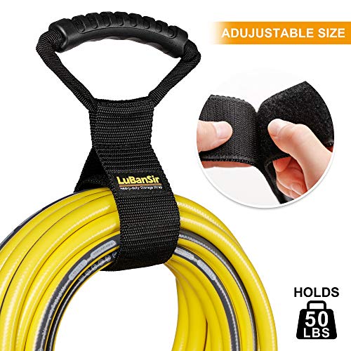 LuBanSir Extension Cord Storage Straps, 28" (2 Pack) Heavy-Duty Hook and Loop Straps with Carrying Handle fit Extension Cord, Garden Water Hoses and Garage Tool