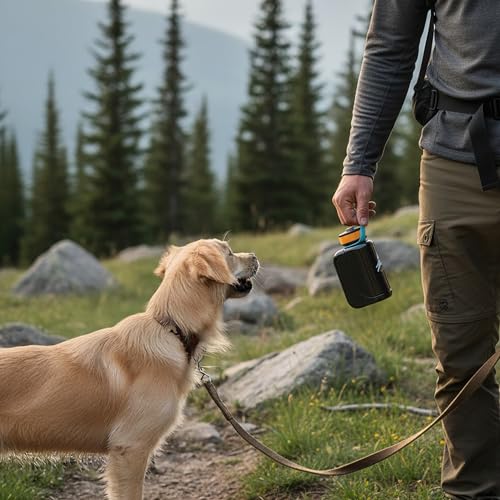 OllyDog OllyBottle Tritan Water Bottle with Detachable Dog Bowl | BPA Free Leakproof | 20oz | Share Water with Your Dog | Hiking Travel Camping (600ML, Chromatic) - color: Chromatic, size: 600ML