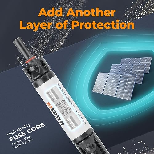 Solar Fuse Holder Fuse Inline 20Amp 1000V Fuses 20A IP67 Waterproof Connector for PV System Panels Surge Protection Device 5 Pcs - style: 20A 5PCS