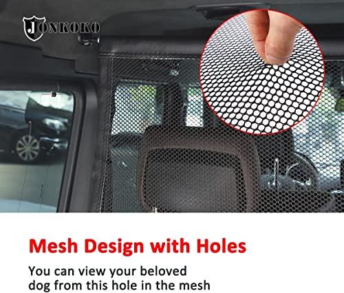 Pet Net Vehicle Safety Mesh Dog Barrier for Mercedes Benz G Class W463 2004-2018, Black Polyester, Plastic Buckle & Hook Fasteners, Car Compatible
