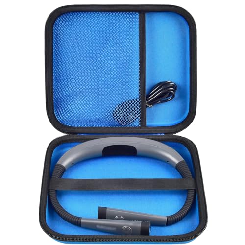 Case Compatible with Glocusent/for Vekkia/for LITOM/for LEDGLE/for TAKKUI/for TSINGREE LED Neck Reading Light Book Light for Reading in Bed. Storage Carrying Holder for USB Cable -Blue (Box Only) - color: Blue